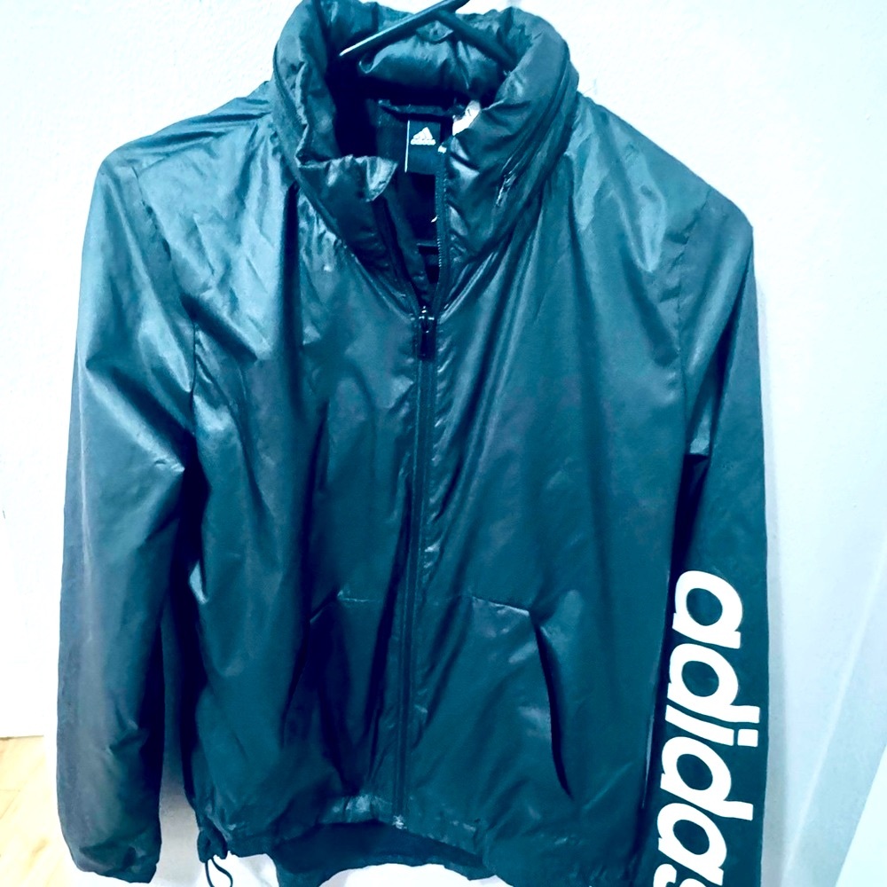 Women's adidas Essential Linear Windbreaker (XS)